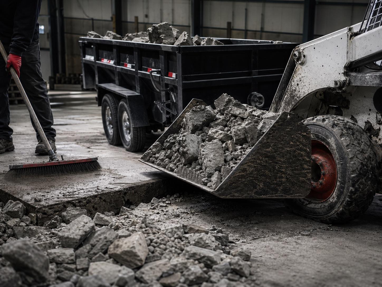 Haul Off & Cleanup concrete cutting image