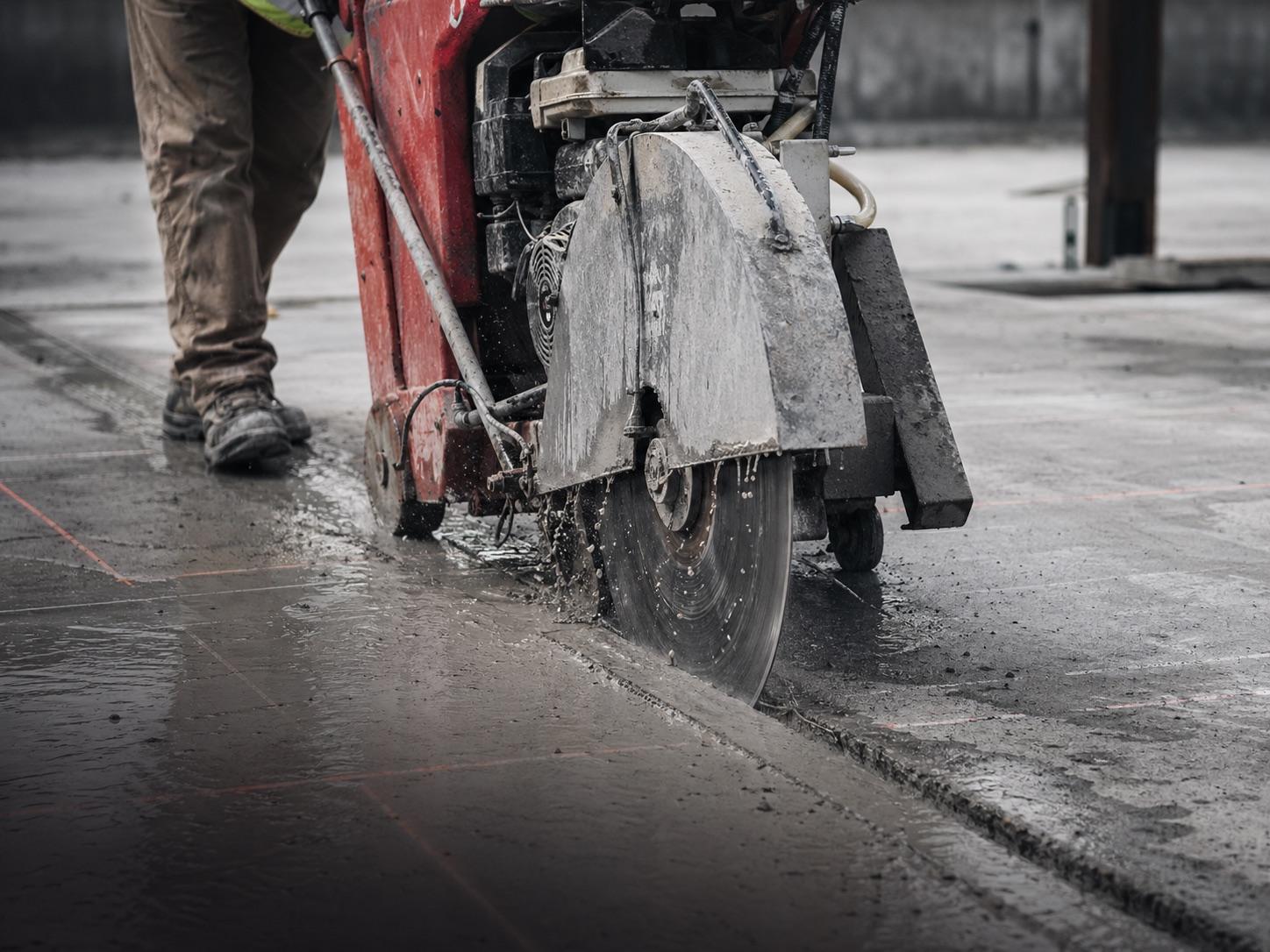 Slab Sawing concrete cutting image